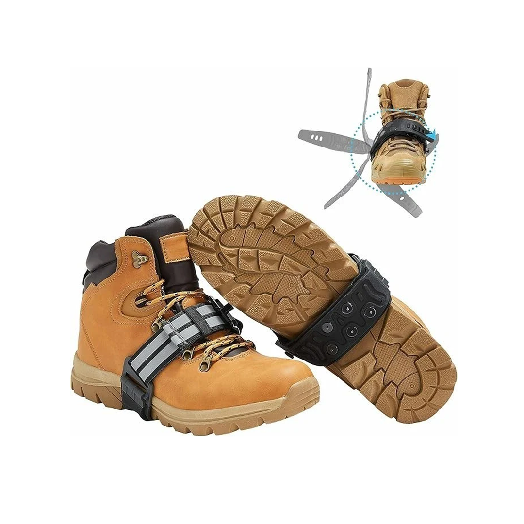 Icetrax Midflip Traction Aids Mid-Sole Ice Cleats Flip Strap - 2 Pack