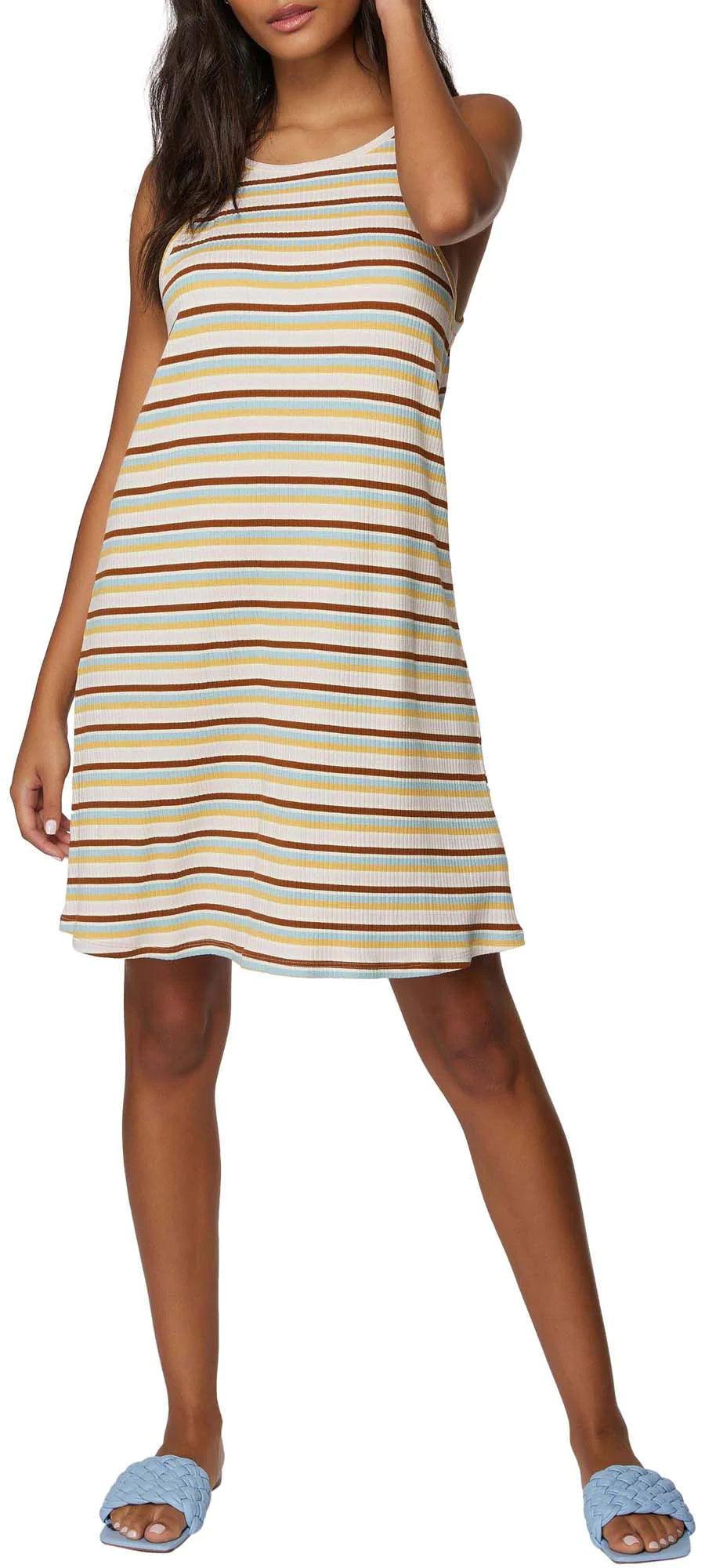 O'Neill Women's All Day Morette Stripe Spaghetti Strap Dress