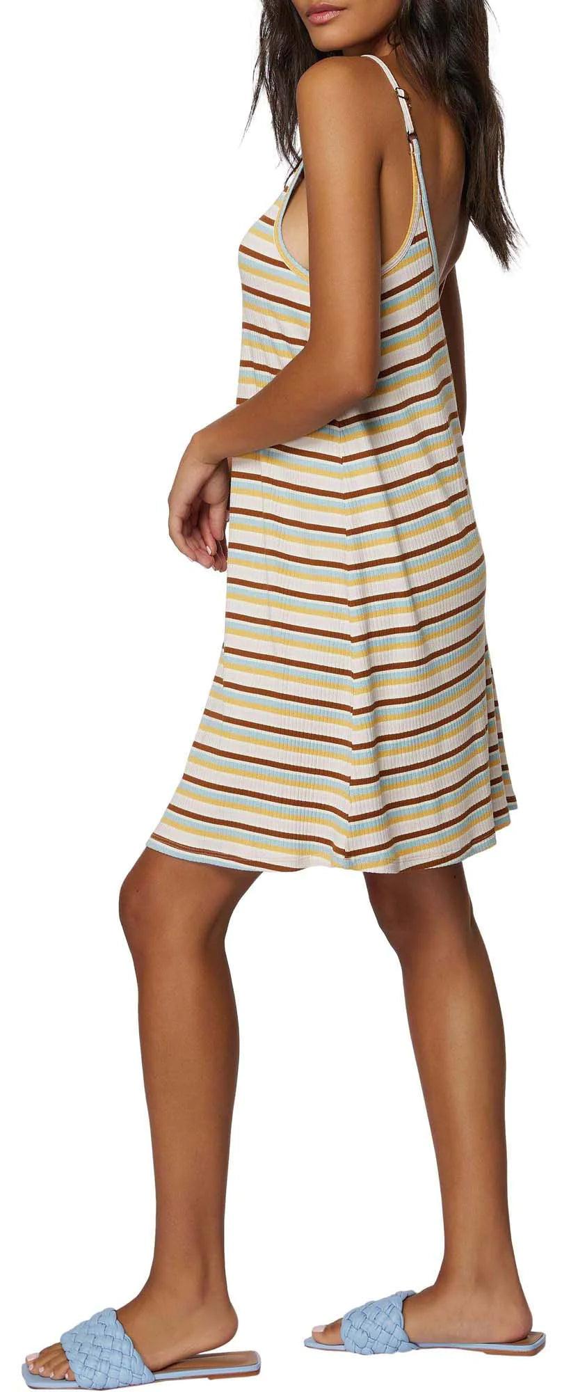 O'Neill Women's All Day Morette Stripe Spaghetti Strap Dress