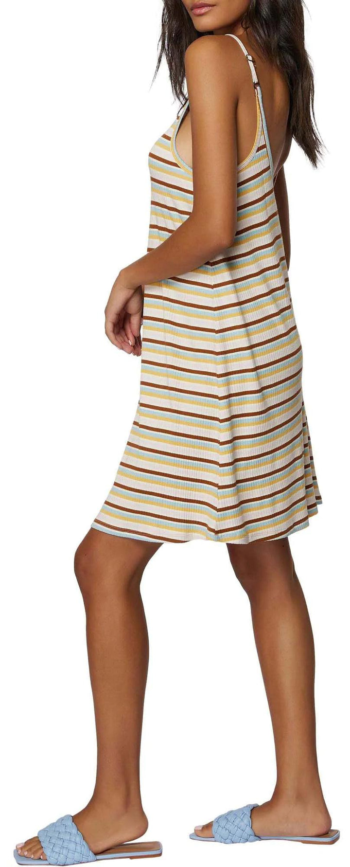 O'Neill Women's All Day Morette Stripe Spaghetti Strap Dress