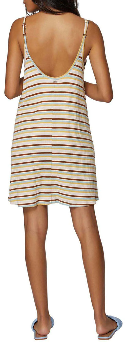 O'Neill Women's All Day Morette Stripe Spaghetti Strap Dress