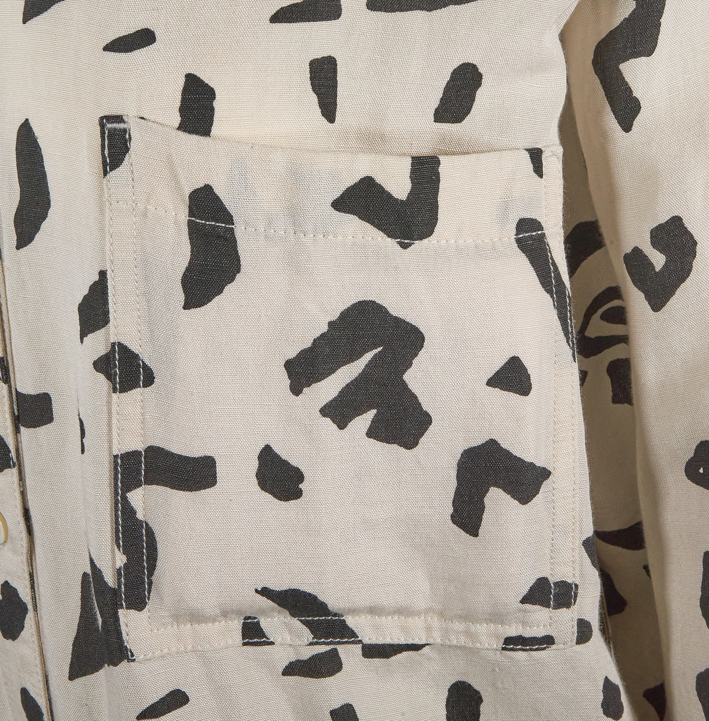 Rip Curl Women's Off White Shirt The Search All Over Yardage Print L/S (S02)