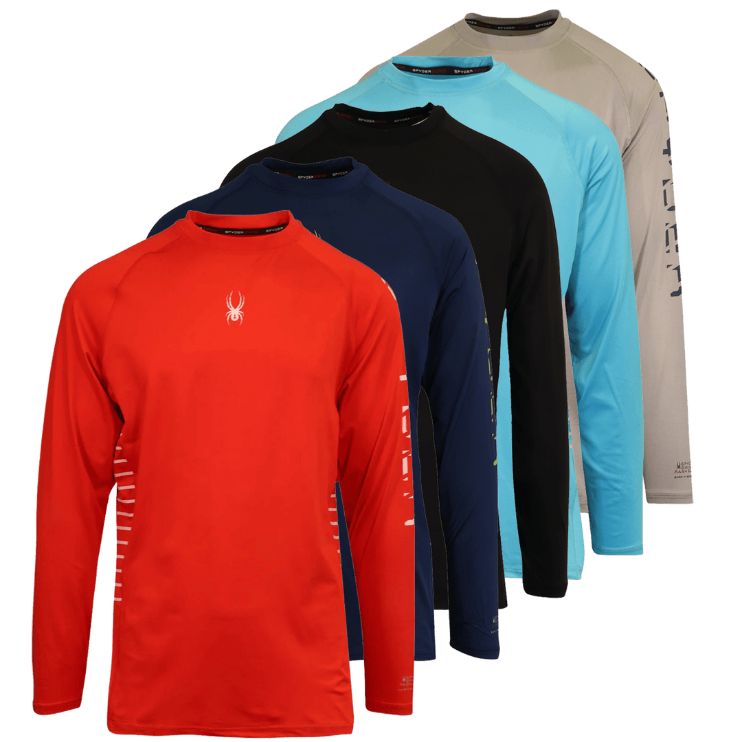 Spyder Men's T-Shirt UPF30+ Rash Guard Long Sleeve