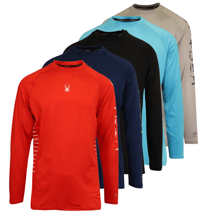 Spyder Men's T-Shirt UPF30+ Rash Guard Long Sleeve