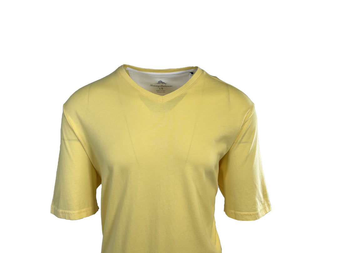 Tommy Bahama Men's Radiant Sun T-Shirt Solid V-Neck Bali Skyline Tee (S40)