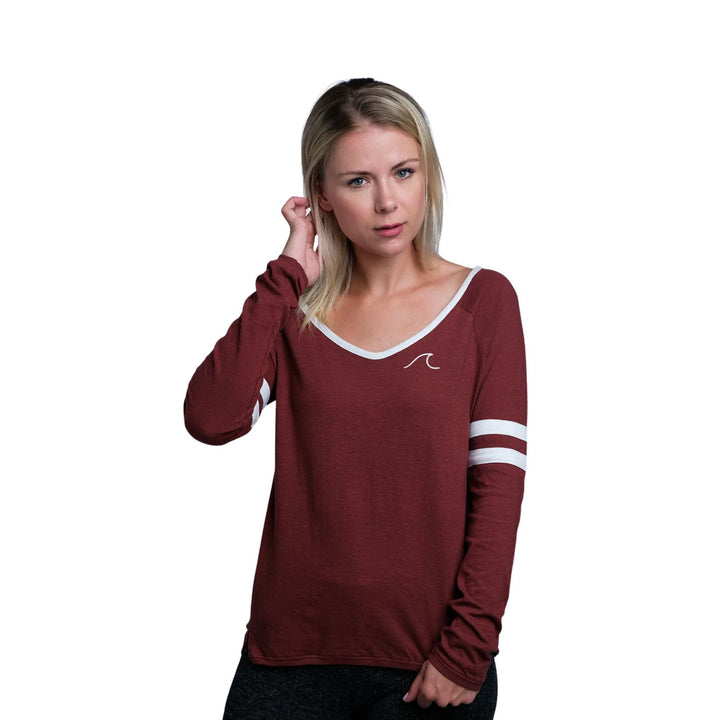 Roxy Women's Wave Scoop Neck L/S T-Shirt (S03)