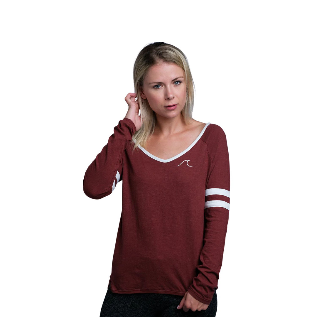 Roxy Women's Wave Scoop Neck L/S T-Shirt (S03)