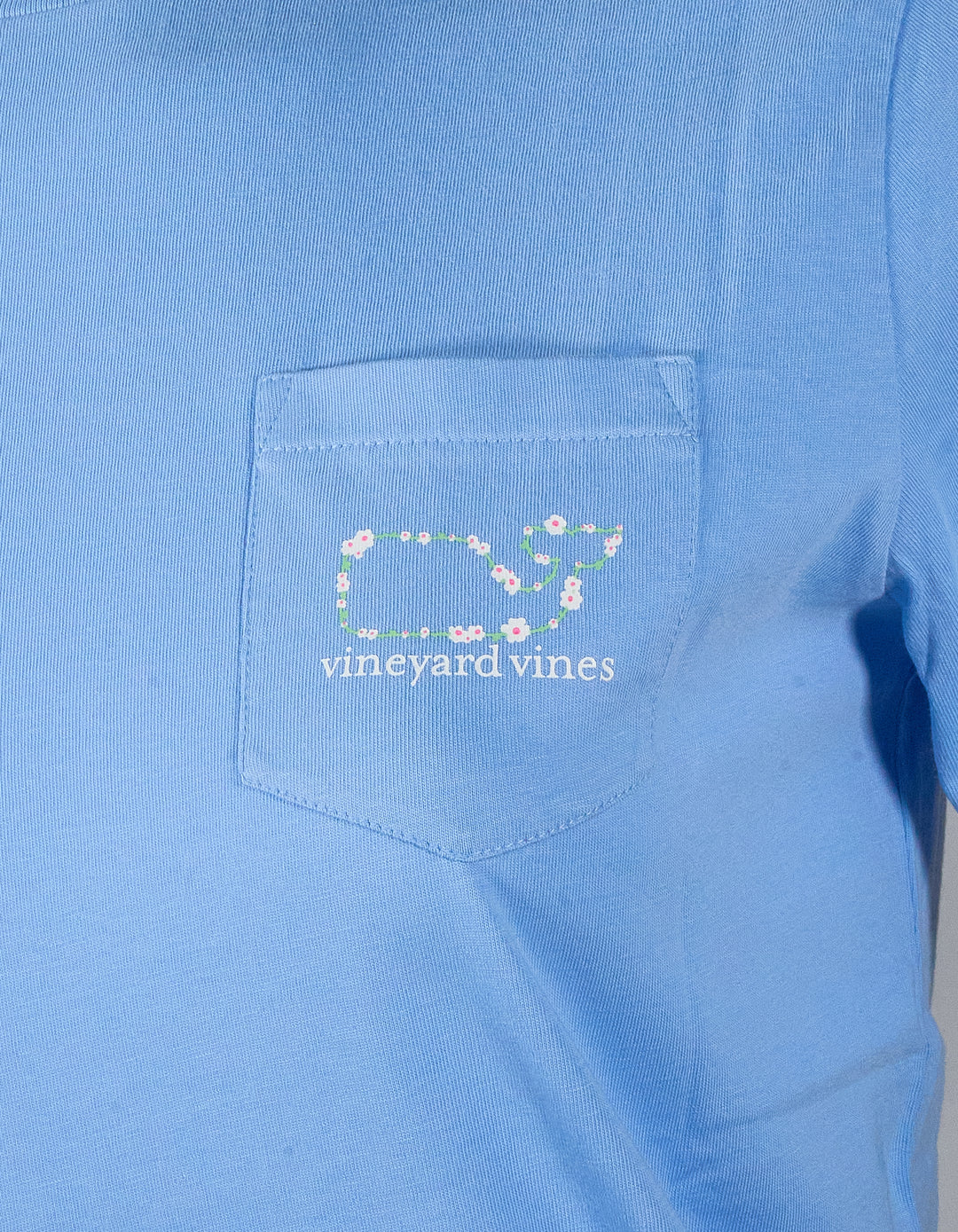 Vineyard Vines Girl's Daisy Whale Hydrangea Short Sleeve Tee (S03)