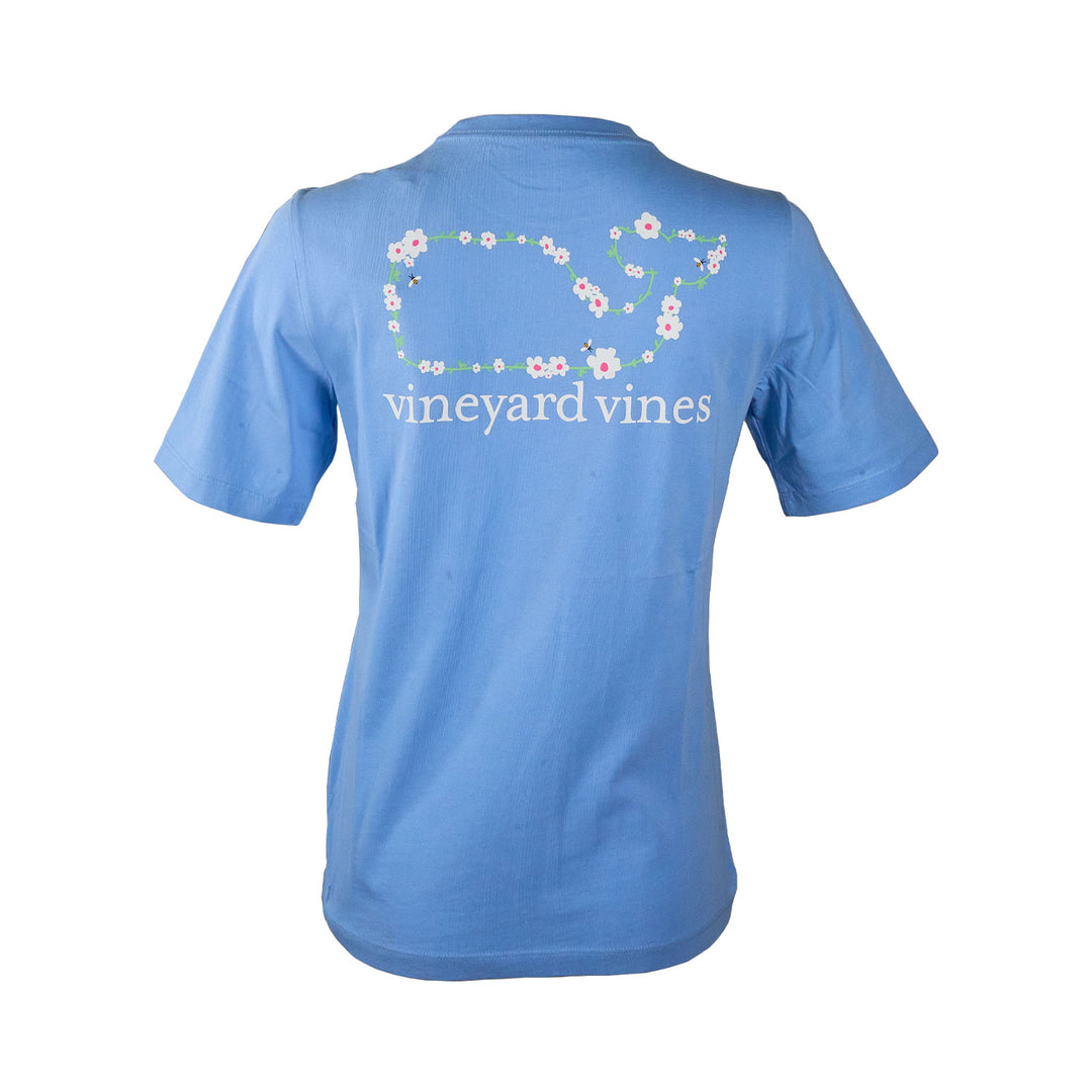 Vineyard Vines Girl's Daisy Whale Hydrangea Short Sleeve Tee (S03)