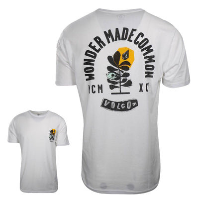 Volcom Men's White Wonder Made Common S/S T-Shirt (S22)