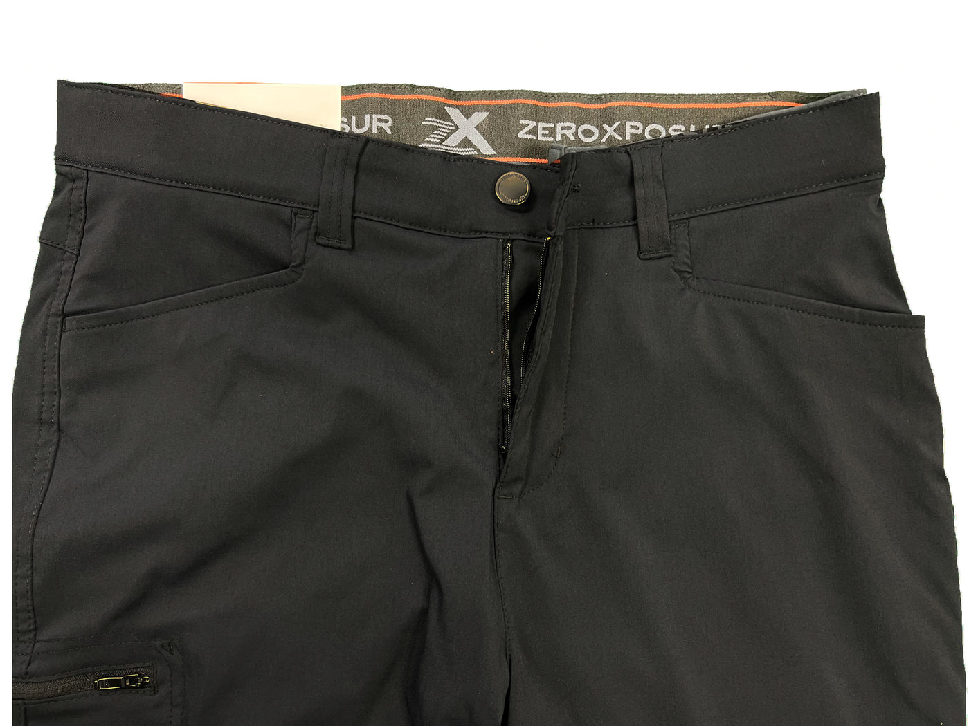 Zeroxposur Men's Black Pant Fleece-Lined Utility Stretch Fabric (S01)