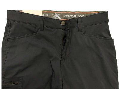 Zeroxposur Men's Black Pant Fleece-Lined Utility Stretch Fabric (S01)