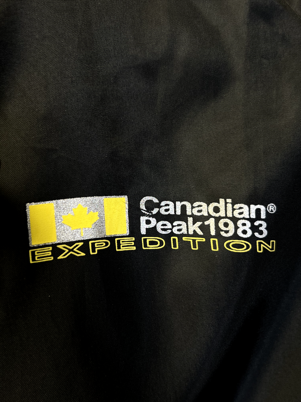 Canadian Peak Men's Black Jacket 1983 Butaneak Wind Rain Breaker (S02)