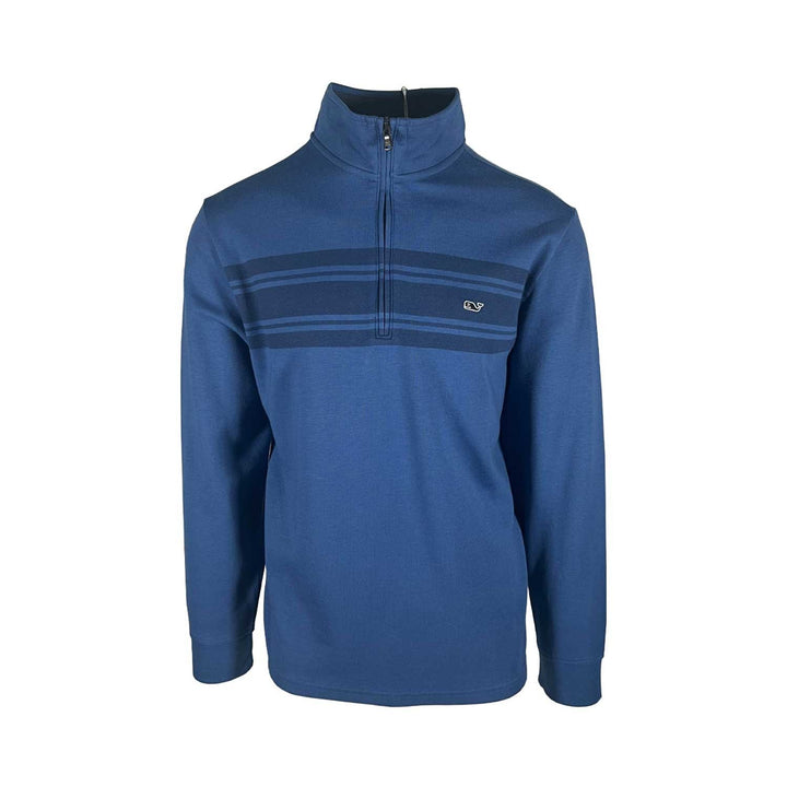 Vineyard Vines Men's Saltwater Surf Stripe Quarter-Zip Pullover