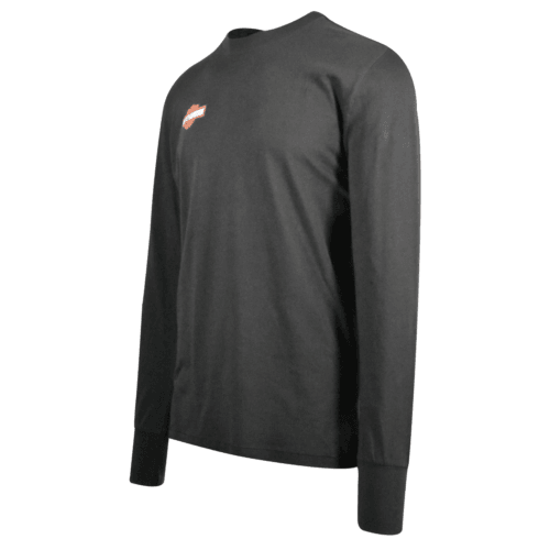 HD Branded Men's T-Shirt Black Motorcycle Logo Print Long Sleeve (S40)