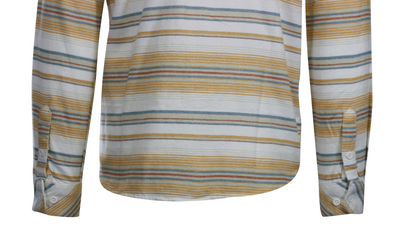 O'Neill Men's Cream Flannel Shirt Redmond Hooded Horizontal Striped (S19)