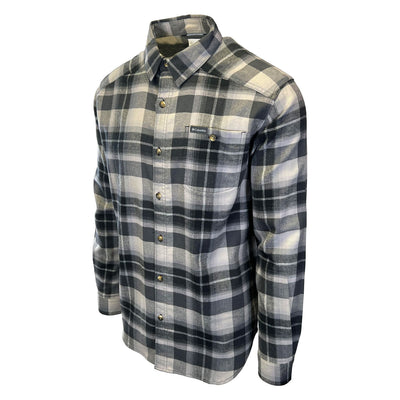 Columbia Men's Grey Multi Tartan Cornell Woods Flannel Shirt (019)