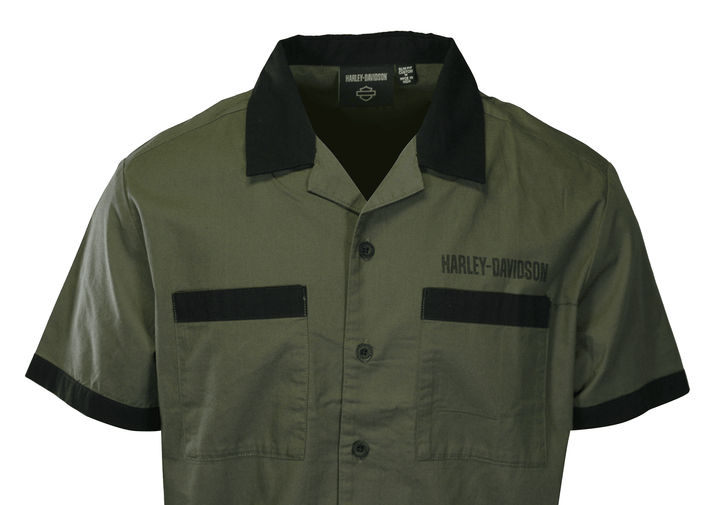 HD Branded Men's Shirt Grape Leaf Combustion S/S Woven (S53)