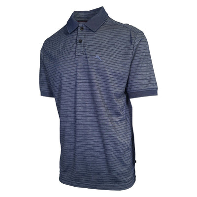 Tommy Bahama Men's Island Navy Striped Performance Polo T-Shirt S/S (S13)