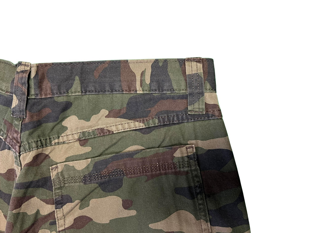 Wrangler Men's Smooth Camo Pant Fleece Lined Cargo Relaxed Fit Five Star (S02)