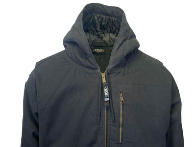 Rugged Wear Men's Black Jacket Heavy-Duty Insulated Work L/S (S01)