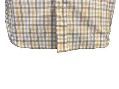Columbia Men's Raw Yellow Brown Multi Plaid Rapid Rivers II S/S Shirt (715)