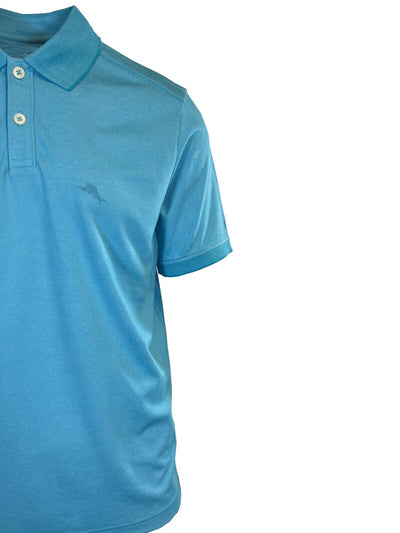 Tommy Bahama Men's Blue Crush Performance Polo 2 Buttons T-Shirt S/S (S16)