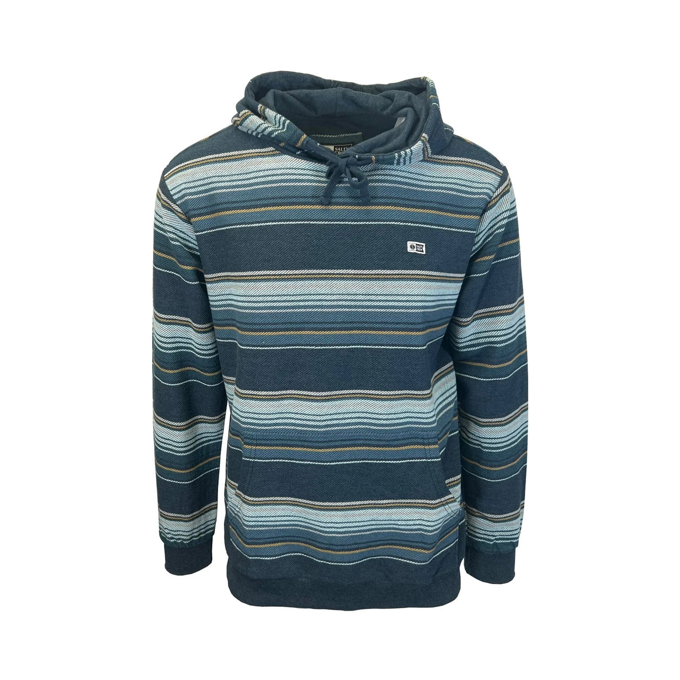 Salty Crew Men's Blue Sweatshirt Crewser Hood Yarn Dye French Terry Hoodie (S01)
