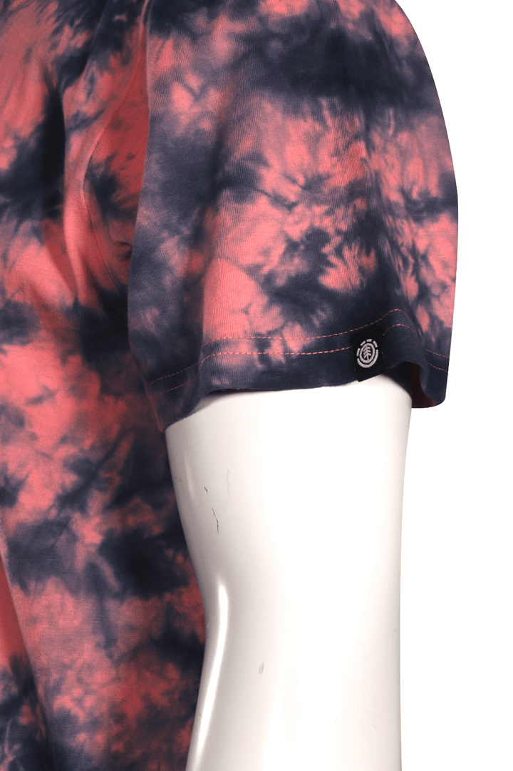 Element Men's T-Shirt Pink Blue Wander Tye-Dye S/S (S01)