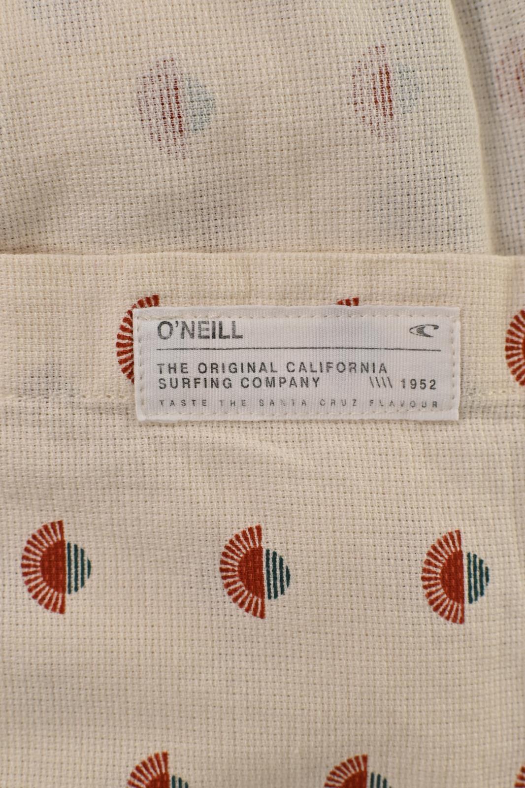 O'Neill Men's Shirt White Sunset Print Chambray Short Sleeve Woven (310)
