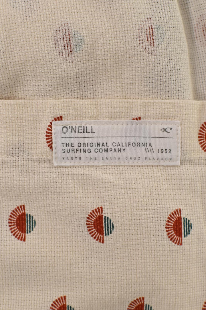O'Neill Men's Shirt White Sunset Print Chambray Short Sleeve Woven (310)