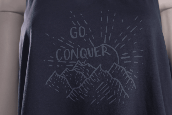 Kuhl Women's Midnight Blue Go Conquer Graphic Sleeveless Tank Top (S03)