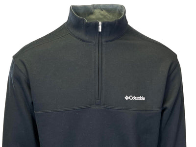 Columbia Men's Black Sweatshirt Hart Mountain Half Zip L/S (S05)