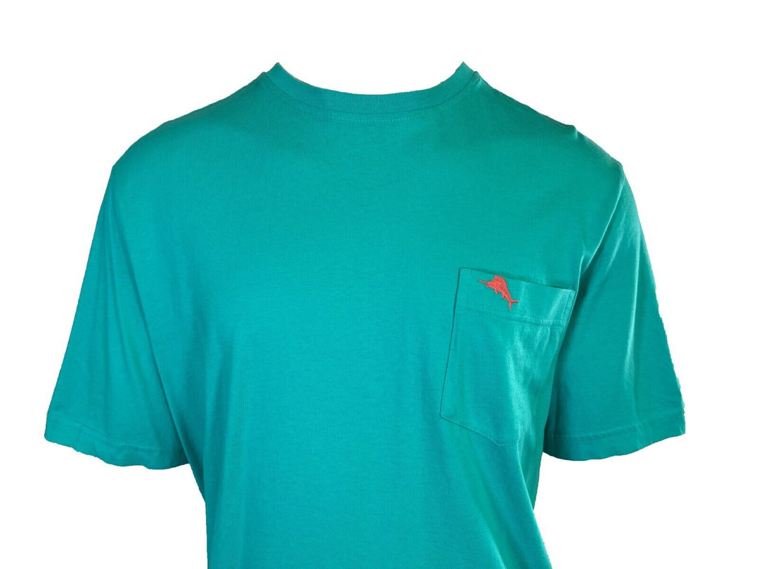 Tommy Bahama Men's Ming Jade T-Shirt Crew Neck Bali Skyline Pink Logo Tee (S34)