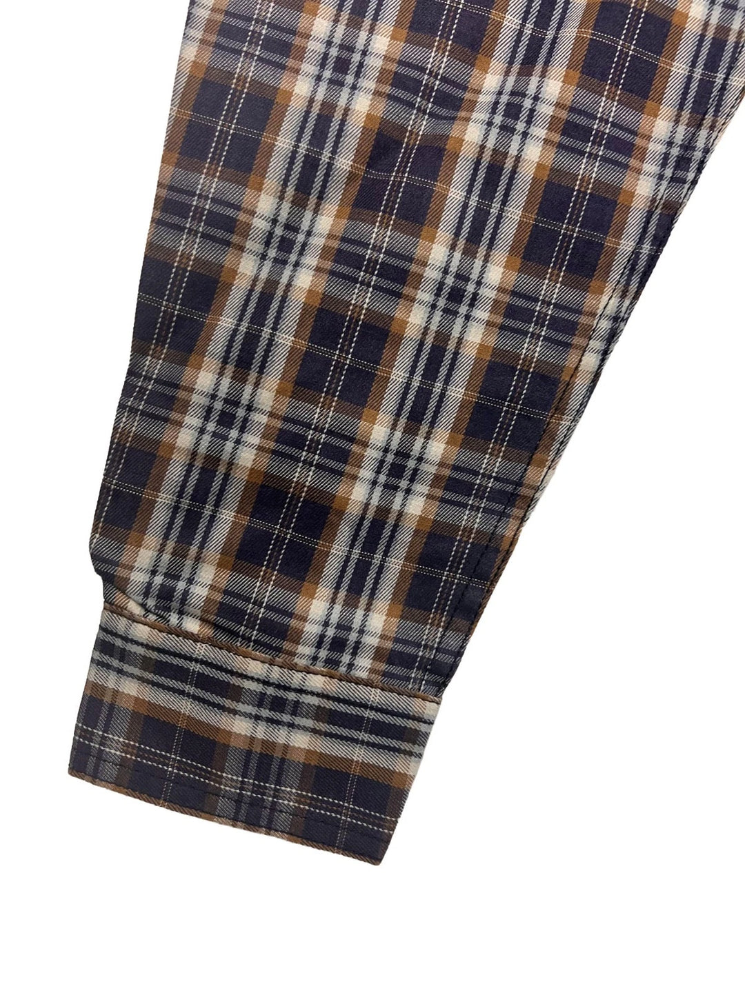 Carhartt FR Men’s Dark Brown Navy Plaid Shirt - Rugged Flex L/S CAT 2 (S375)
