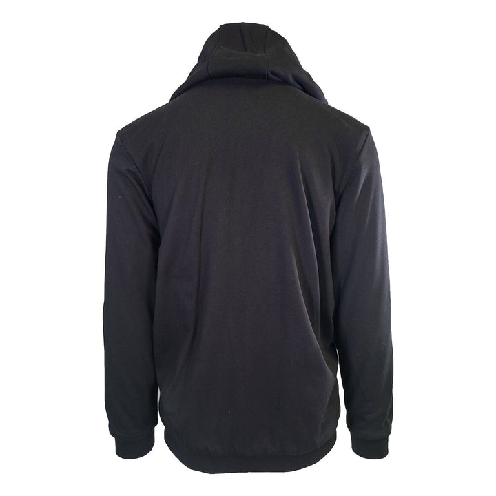 Powerfix Profi Men's Black Hoodie 2 in 1 Reversible Black Blue Plaid (S02)