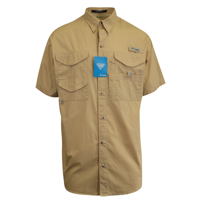 Columbia Men's Woven Shirt PFG Bonehead Short Sleeve Fishing Shirt