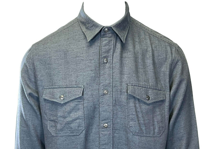 Ascend Men's Turbulence Shirt Herringbone Slub Long Sleeve (S04)