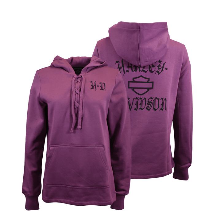 HD Branded Women's Hoodie Wood Violet Rebellious Laced Pullover (S06)