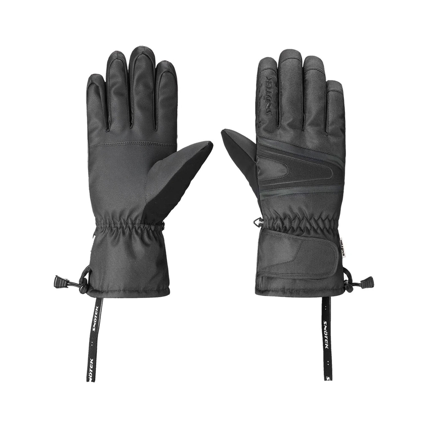 Snotek Men's Black Performance Ski Gloves ST211 (S07)