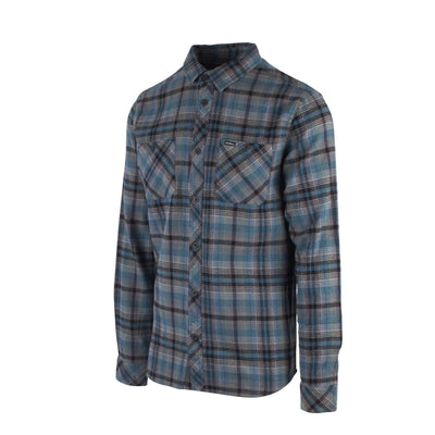 O'Neill Men's Hydro Blue Plaid Whittaker L/S Flannel Shirt (S02)