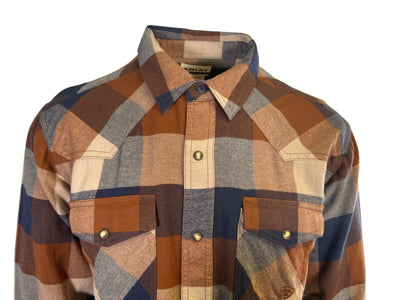 Ariat Men's Mohogany Shirt Haider Retro Fit Double Front Pockets (S41)