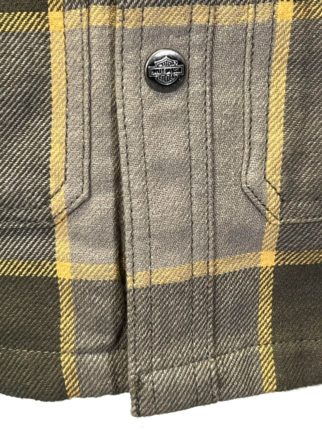 HD Branded Men's Plaid Shirt Jacket Vintage Yarn Dyed L/S Shacket (S72)