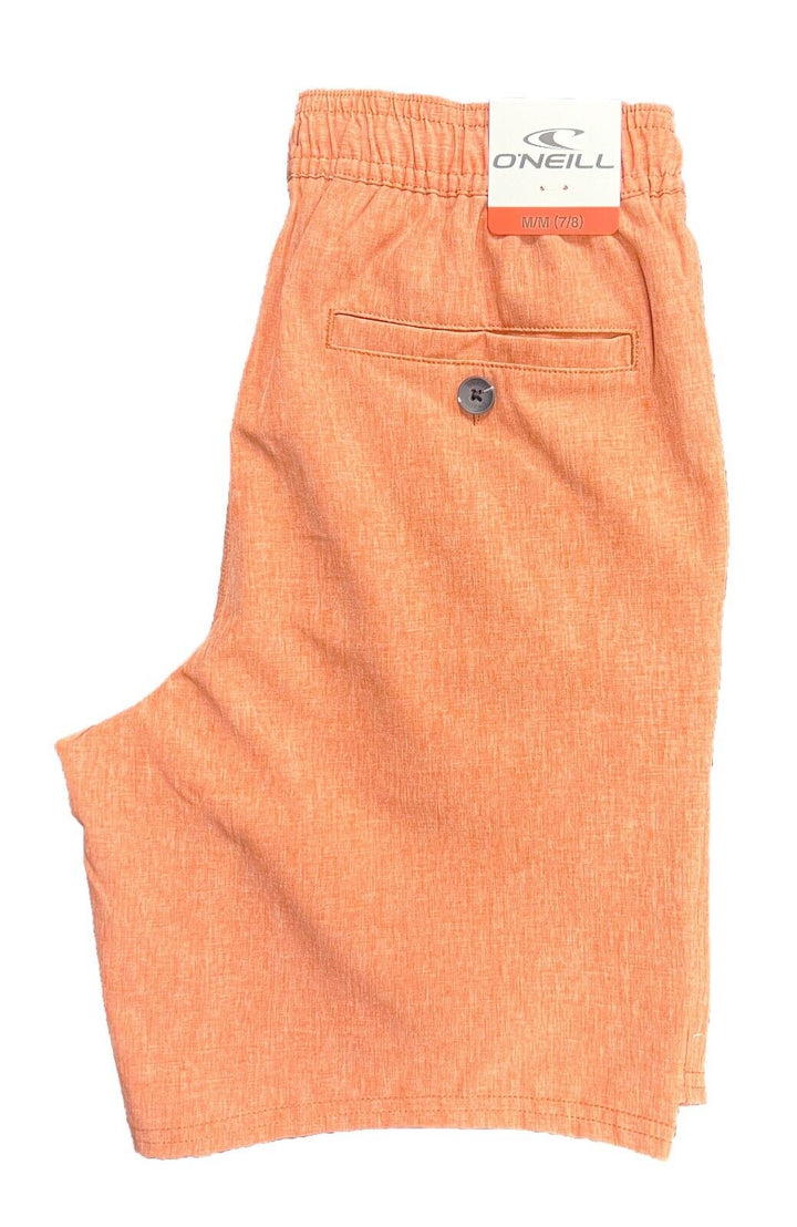 O'Neill Boy's Orange Hthr Abrn Short Sport Hybrid E-Waist Tunnel Drawcord (S02)