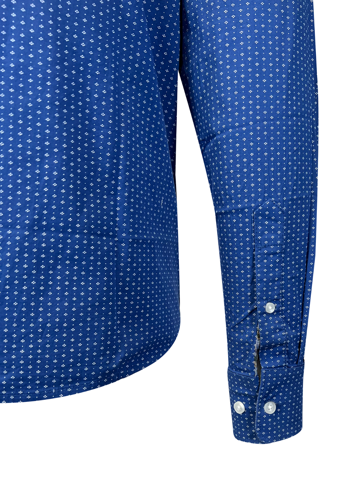 Ariat Men's Blue Shirt Ditsy Stretch Modern Fit Wrinkle Resistant L/S (S17)