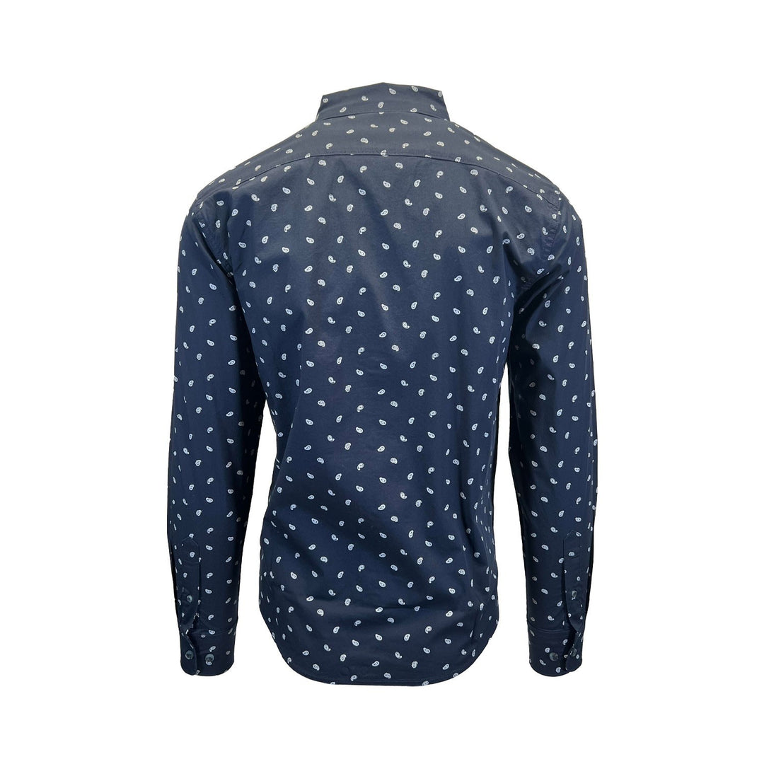 Ariat Men's Blue & Dark Blue Ble Shirt Stretch Modern Fit L/S (S50), (S51)