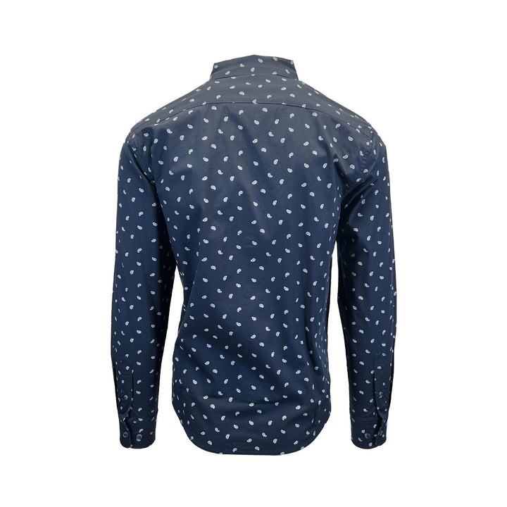 Ariat Men's Blue & Dark Blue Ble Shirt Stretch Modern Fit L/S (S50), (S51)