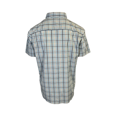Columbia Men's Ripple Blue Multi Gingham Rapid Rivers II S/S Shirt (431)