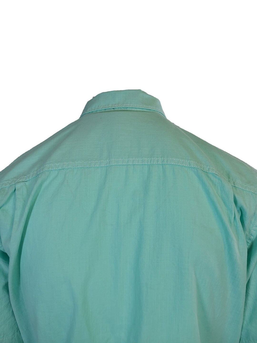 Tommy Bahama Men's Gentle Breeze Teal Green Shirt Logo Short Sleeve Button (S02)