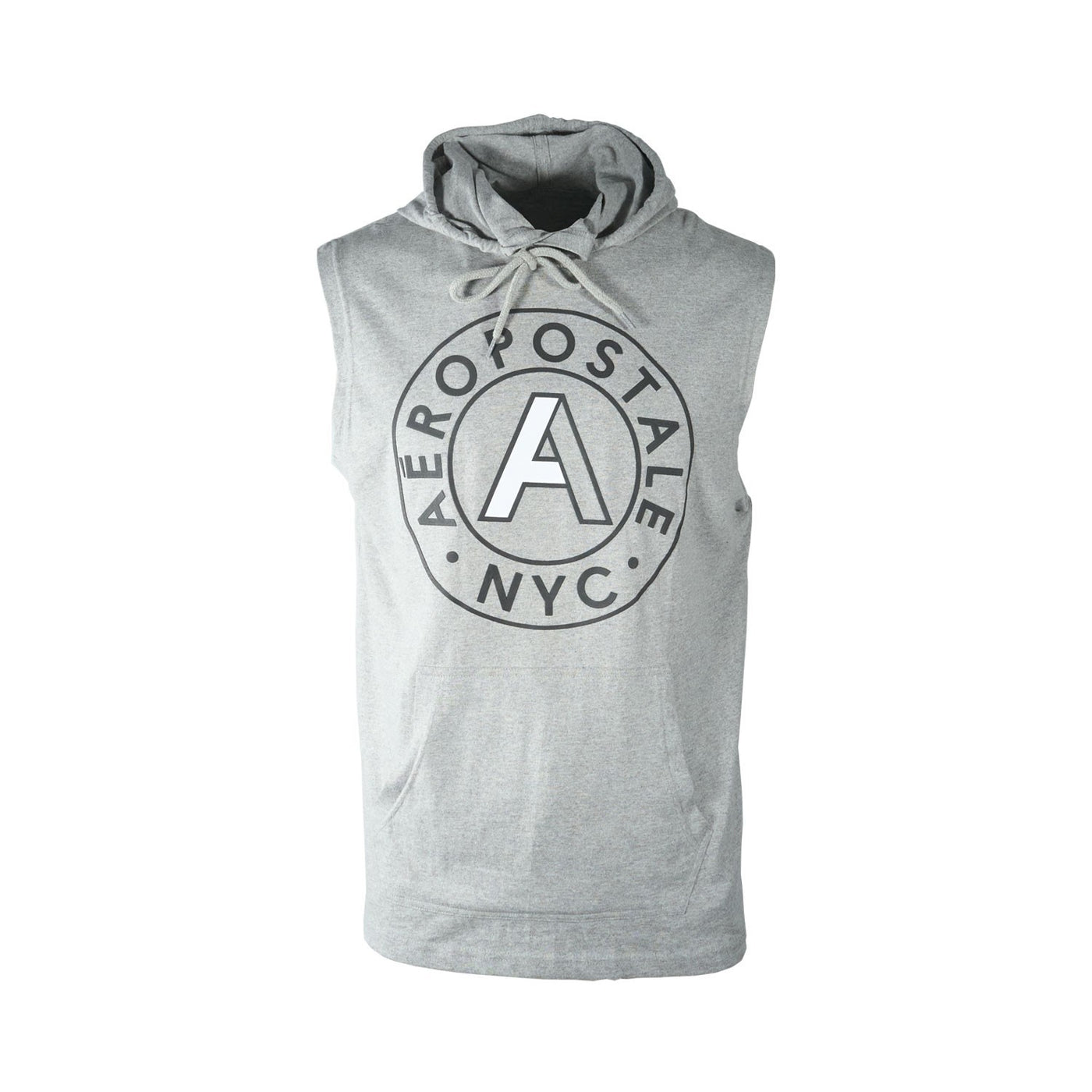 Aeropostale Men's Grey Tank Hooded Sleeveless (S01) - 1 Pack or 2 Pack